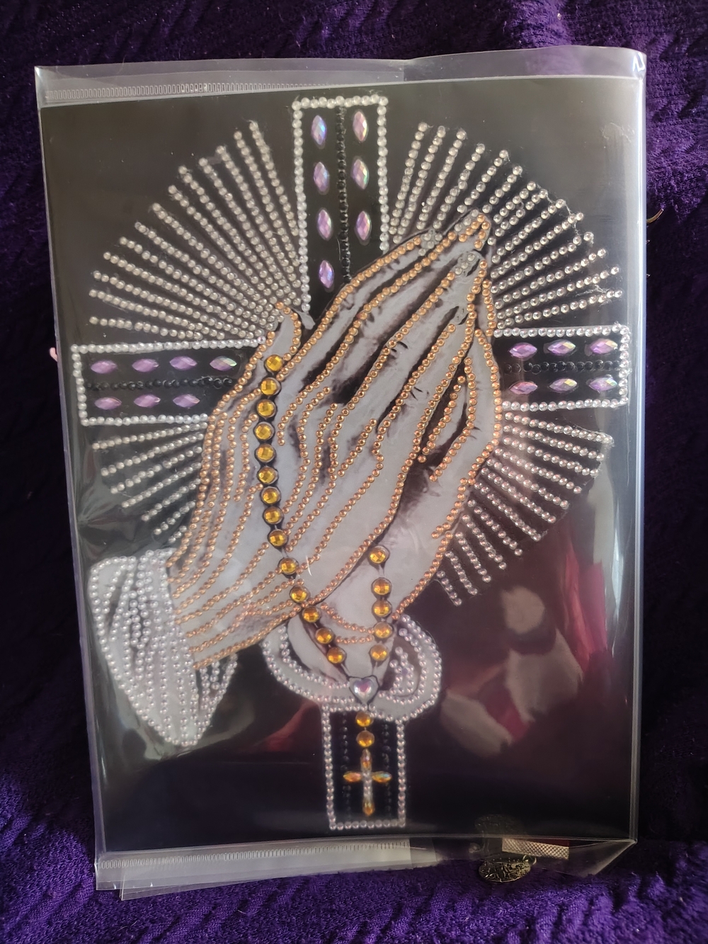 ✍️📕📰 New Handmade Bedazzled Journal 8"x11" with Pen & Case - 120 Pages